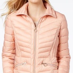 Michael Kors Packable Down Coat Rare Blush Rose M